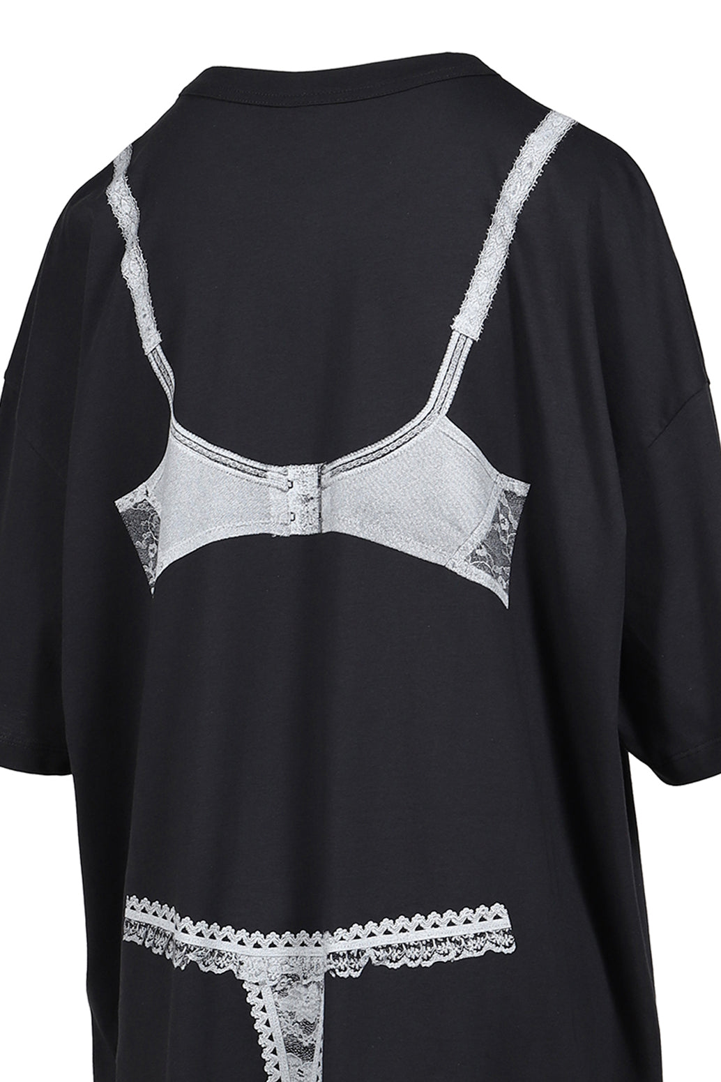 TROMPE L'OEIL TALL TEE KNIT / BLK
