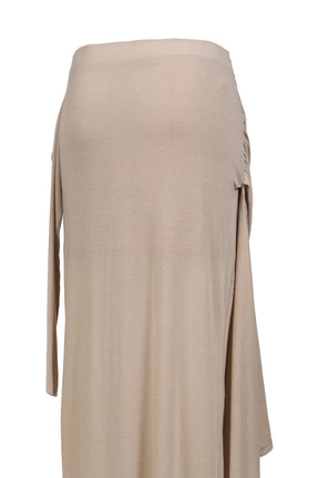 SIGNATURE DRAPING SKIRT / BEI