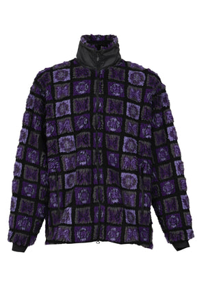 FUR JACKET - PAPILLON PLAID PILE / PUR BLK 