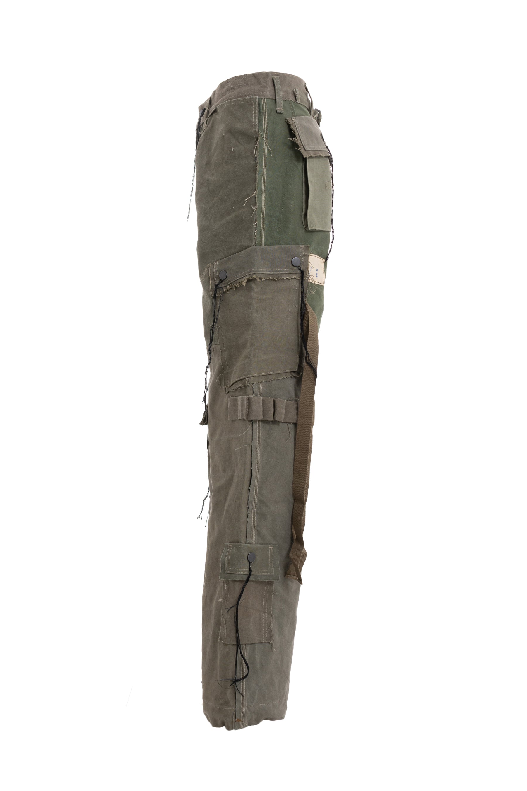 MINUS FW23 SLASH SEAM HBT CARGO PANTS / KHA -NUBIAN