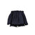 HAND-SEWN FLORAL WAIST SHORT SKIRT / NVY