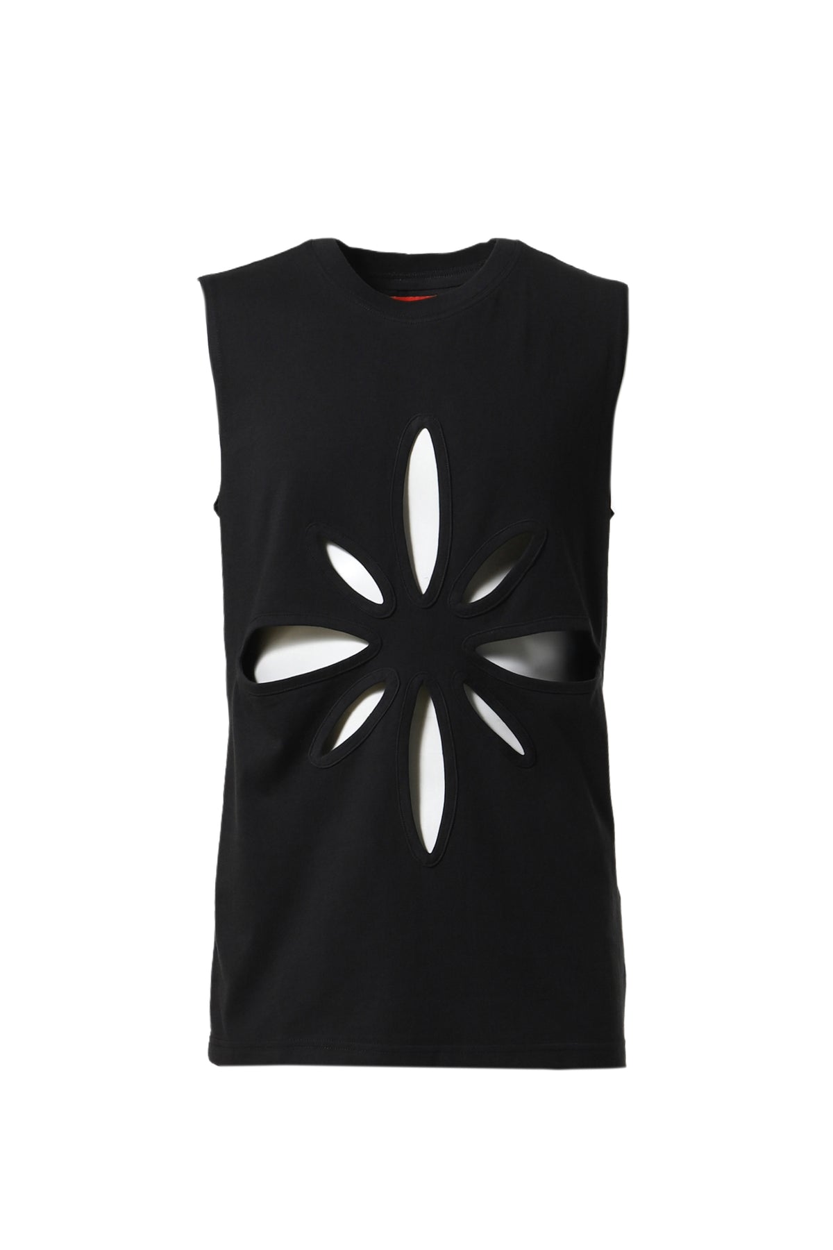ORIGAMI CUT-OUTSLEEVELESS TOP / BLK