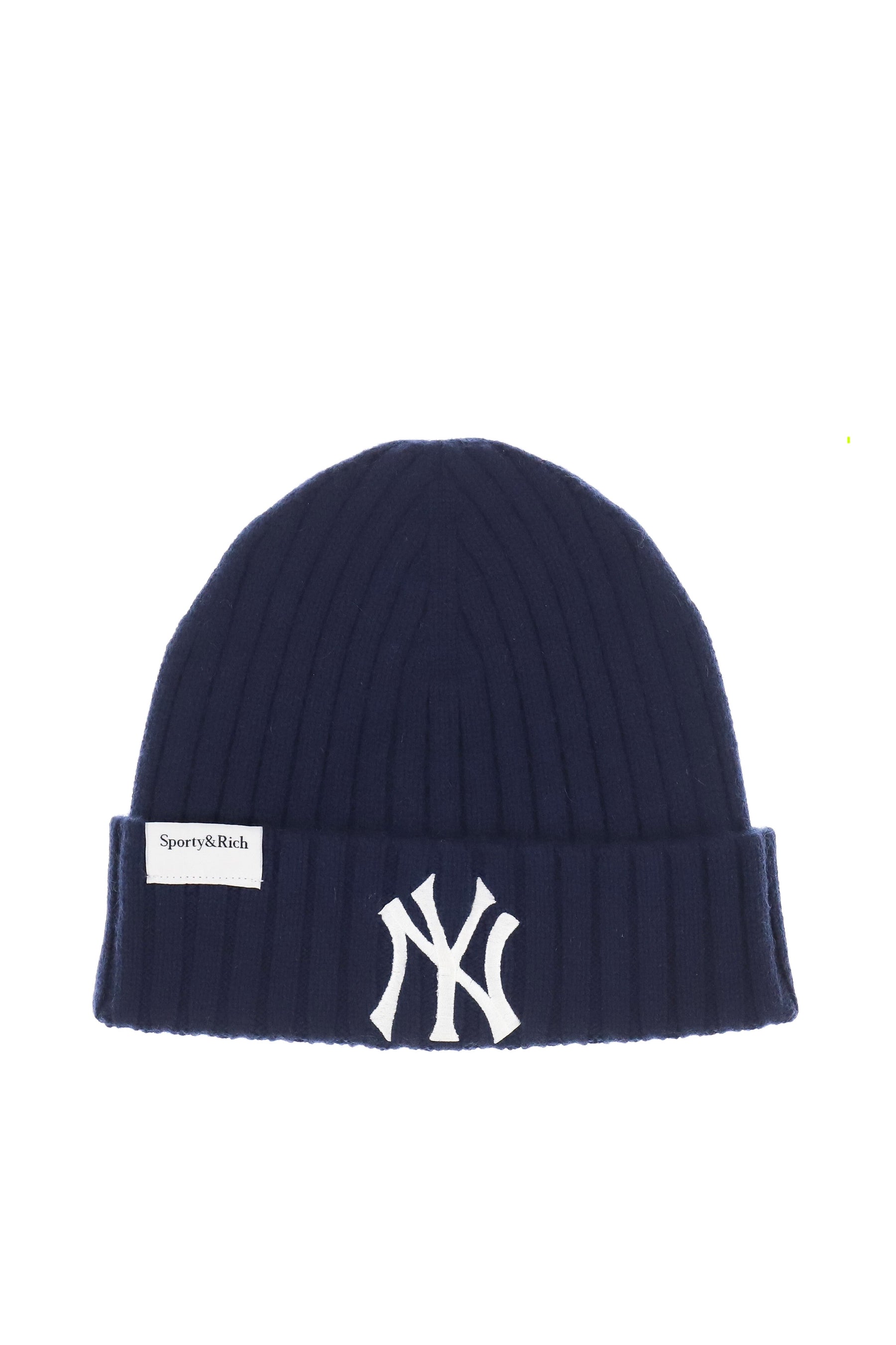 HERITAGE YANKEES SERIF CASHMERE BEANIE / DARK NVY
