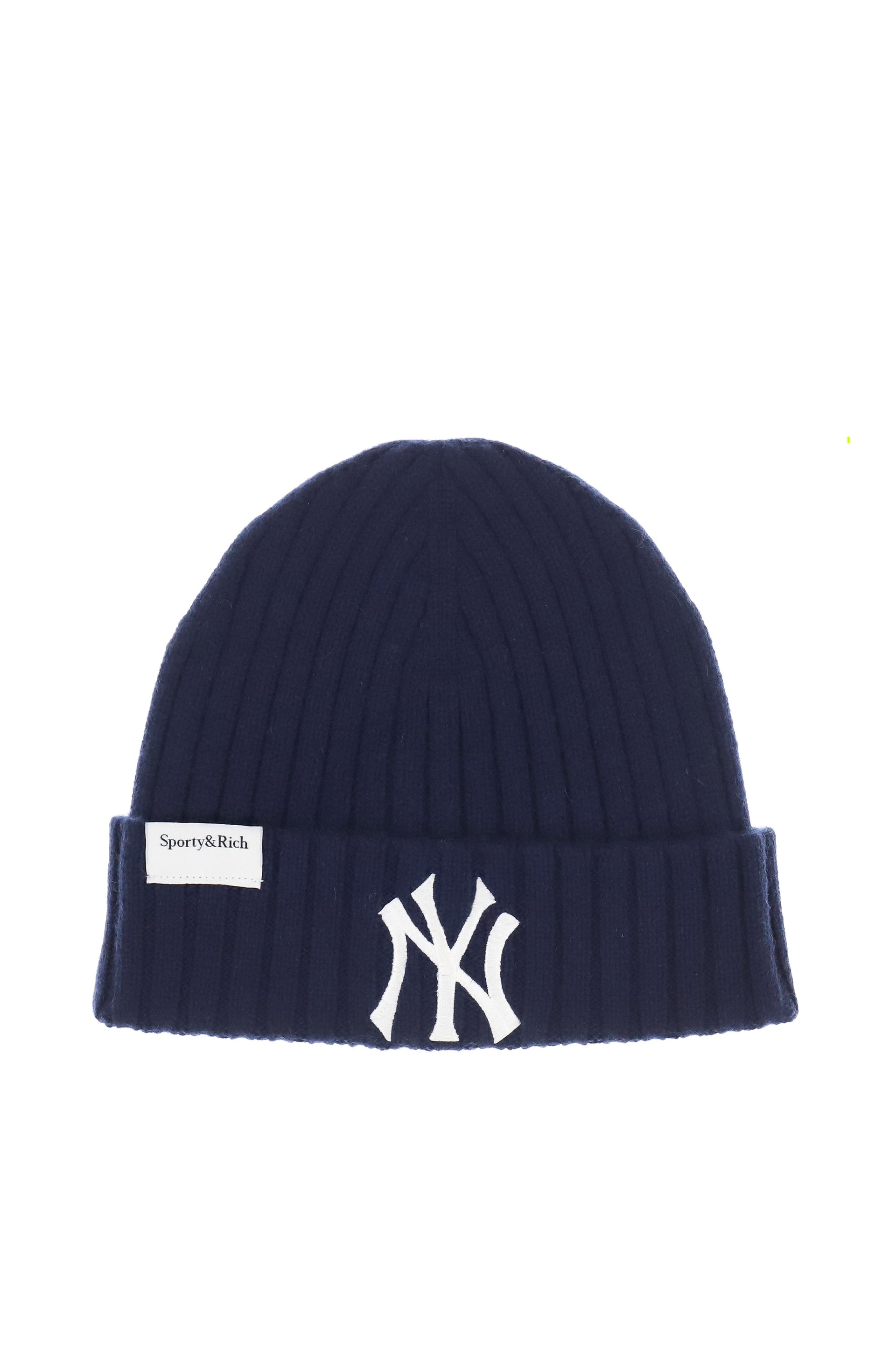 HERITAGE YANKEES SERIF CASHMERE BEANIE / DARK NVY