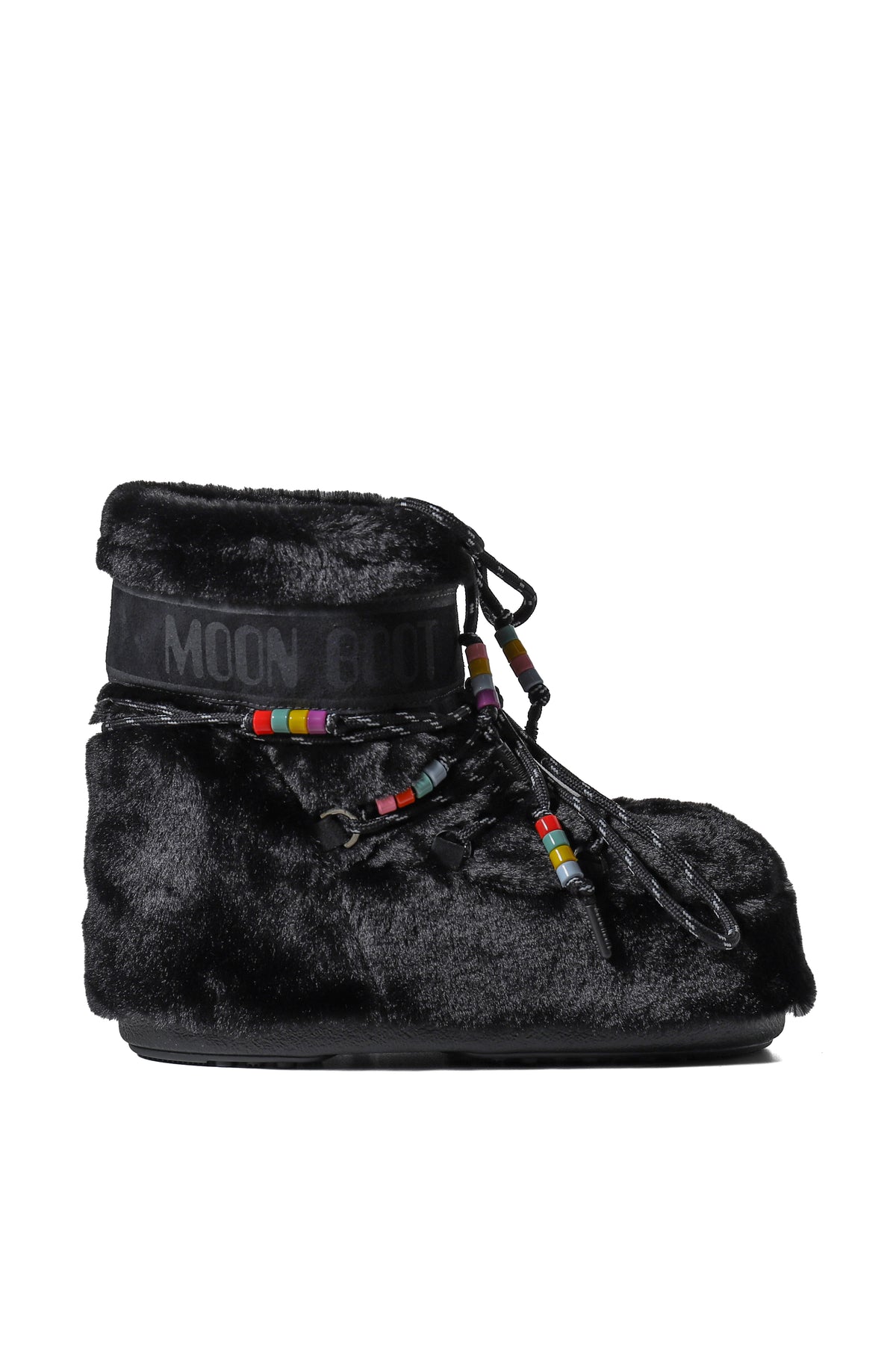 MB ICON LOW FAUX FUR BEADS / BLK