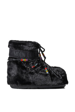 MB ICON LOW FAUX FUR BEADS / BLK