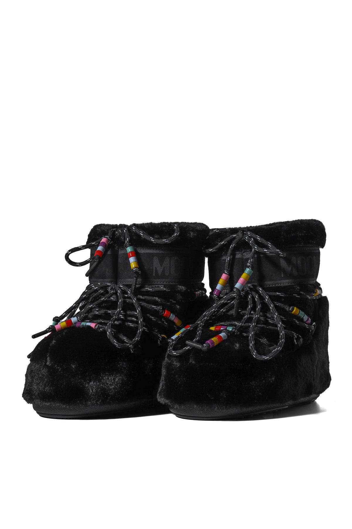 MB ICON LOW FAUX FUR BEADS / BLK