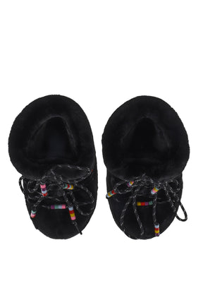 MB ICON LOW FAUX FUR BEADS / BLK