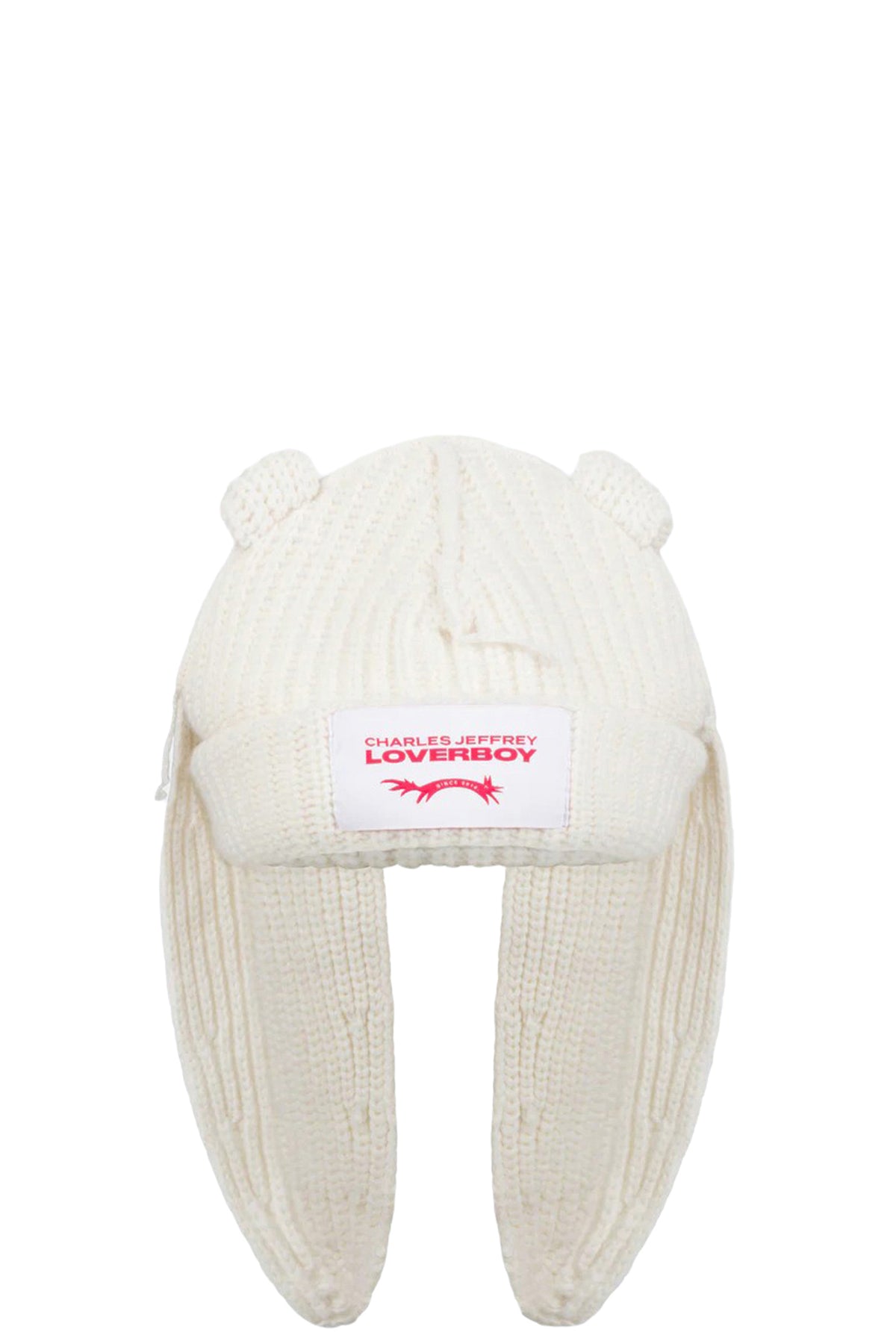 CHUNKY RABBIT BEANIE / ECRU