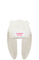 CHUNKY RABBIT BEANIE / ECRU