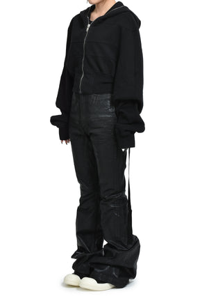 Rick Owens DRKSHDW COLLAGE GIMP HOODIE / BLK