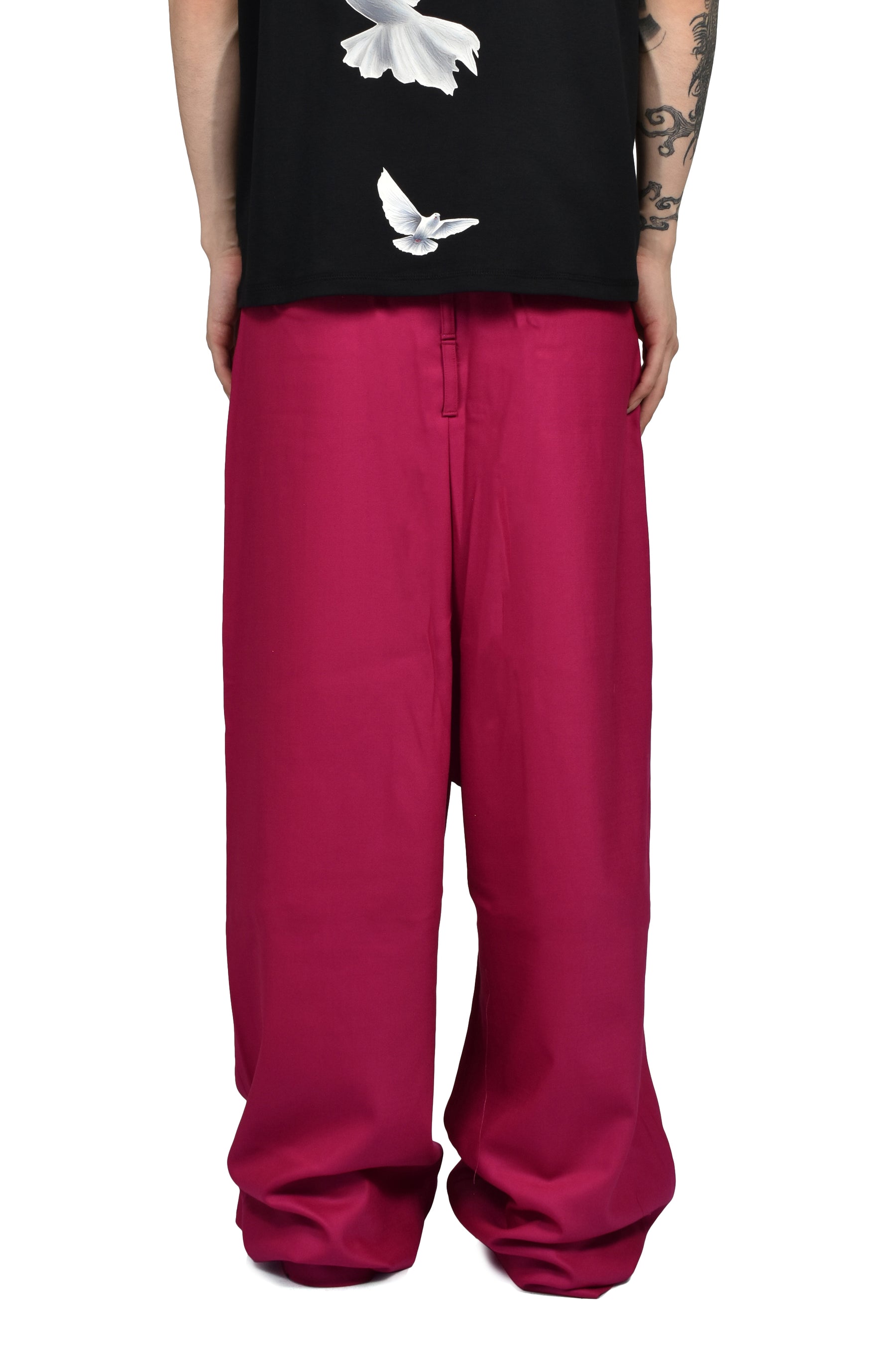 4 WAIST TAILORED TROUSERS / FUCHSIA