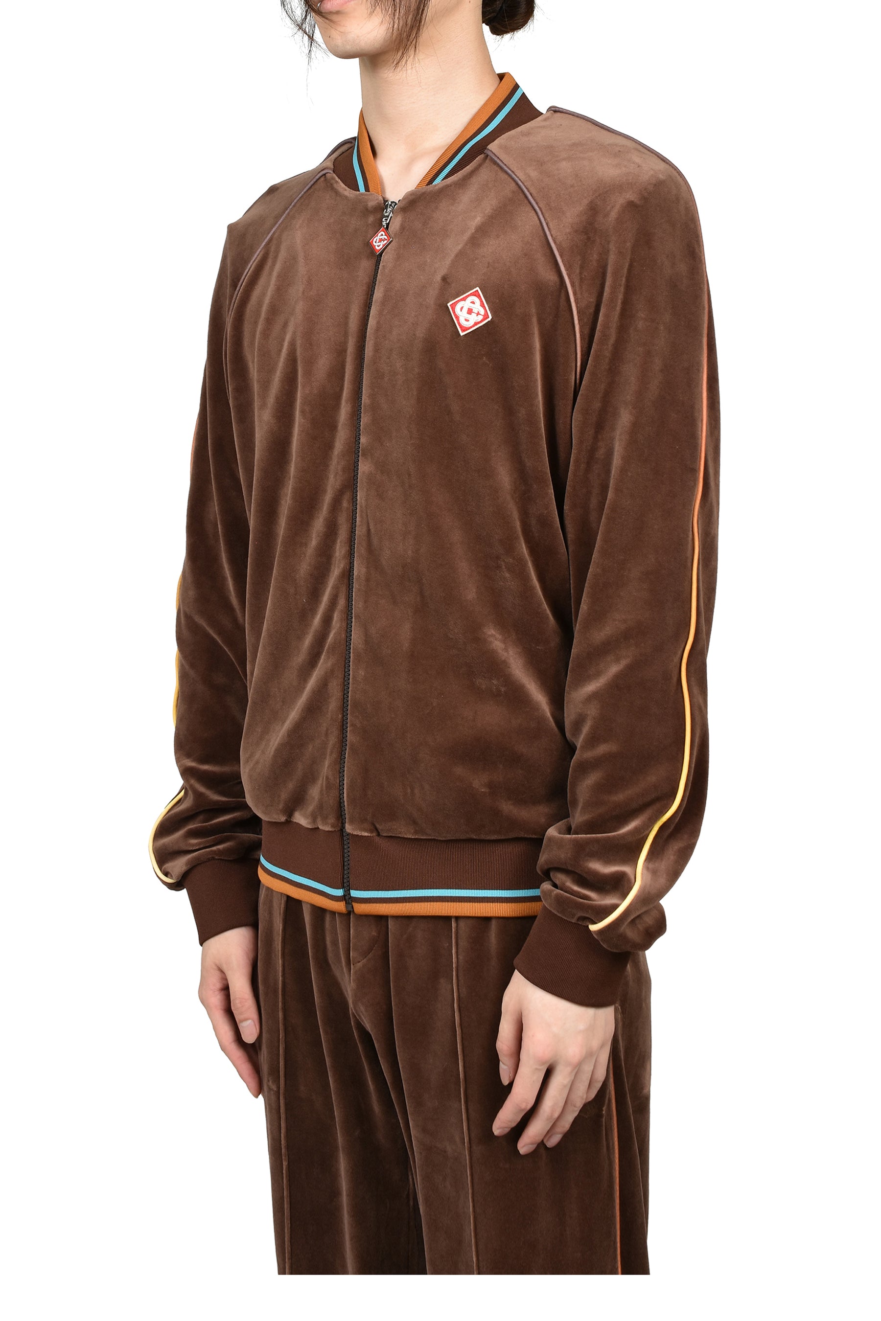 VELOUR TRACK JACKET / BRW