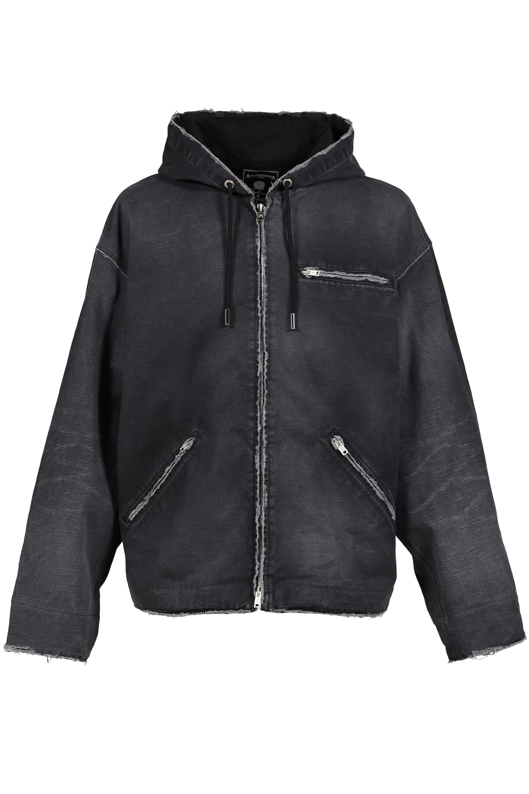 HOODED WORK JACKET / BLK
