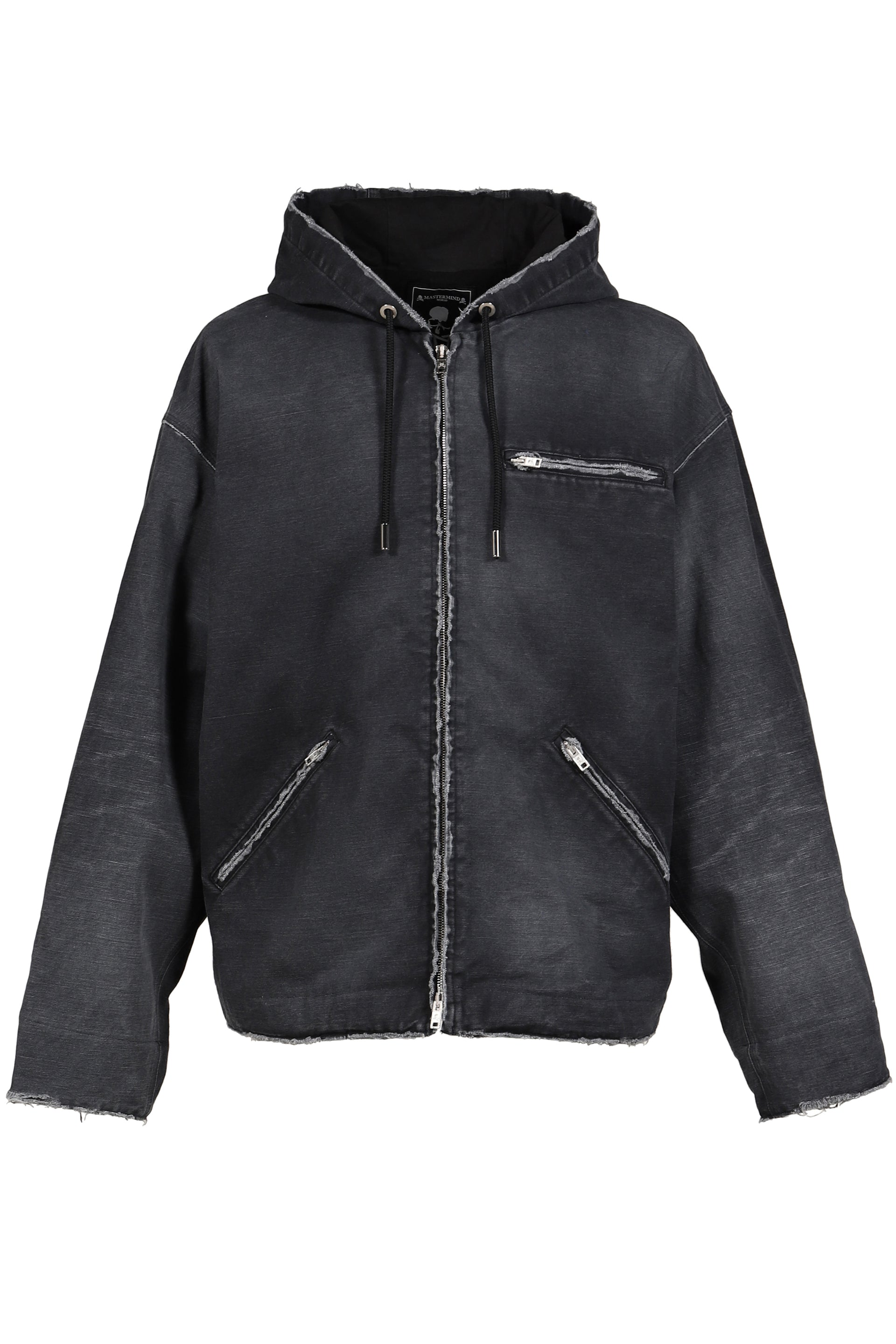 HOODED WORK JACKET / BLK