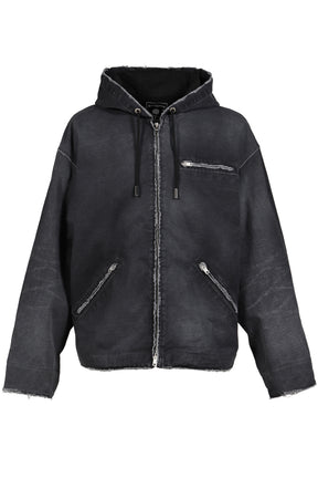 HOODED WORK JACKET / BLK