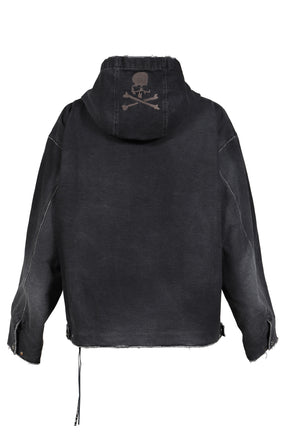 HOODED WORK JACKET / BLK