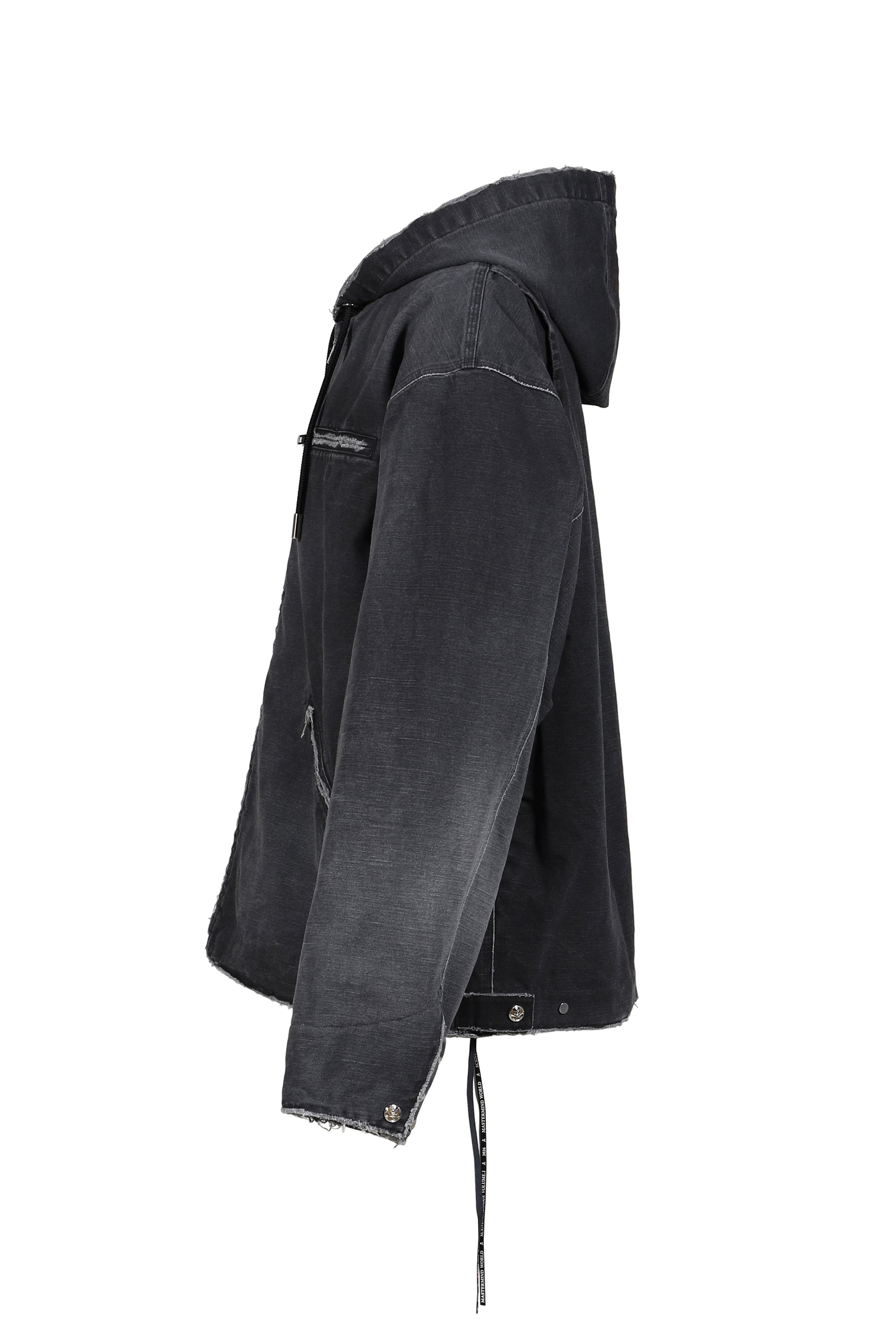 HOODED WORK JACKET / BLK
