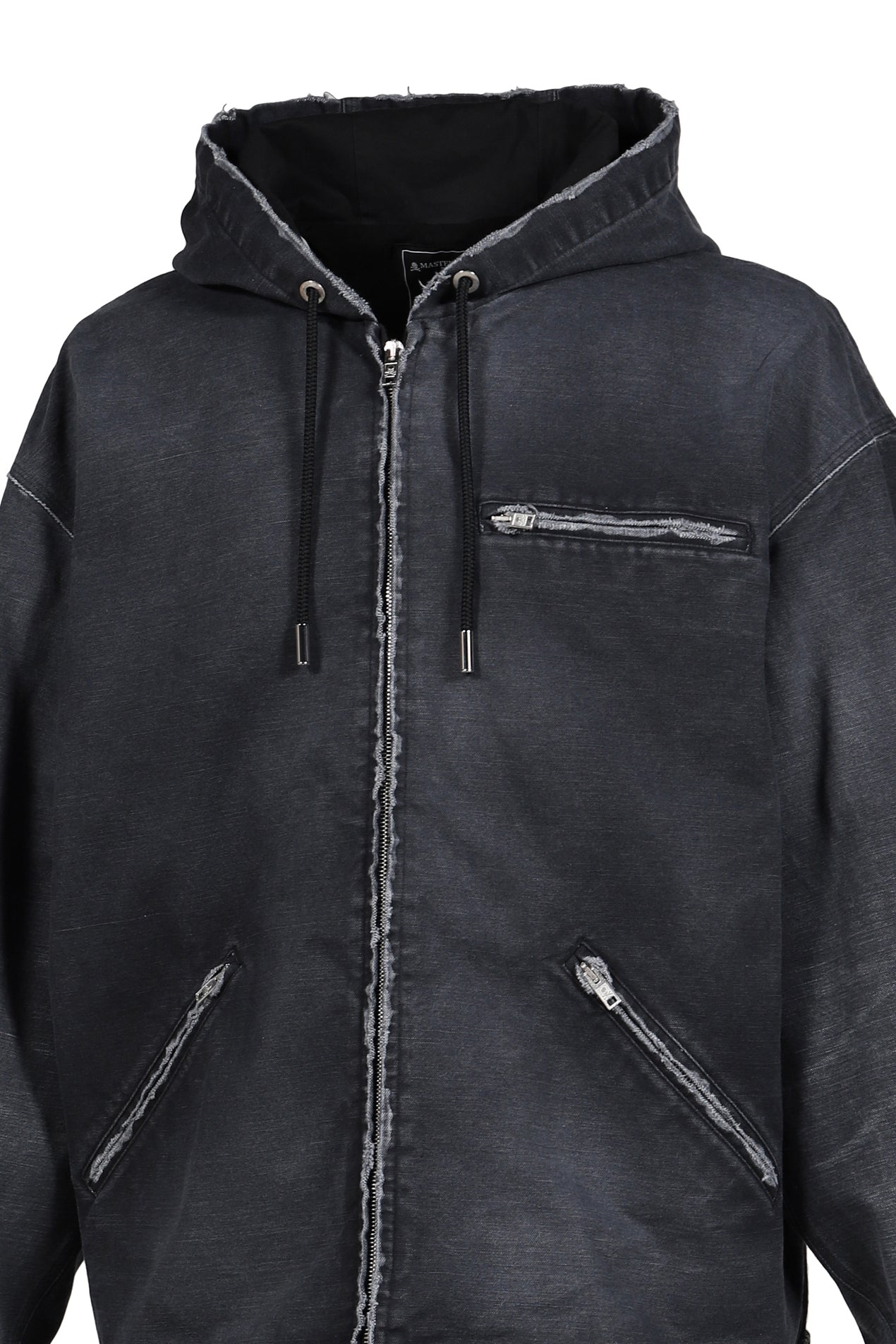 HOODED WORK JACKET / BLK