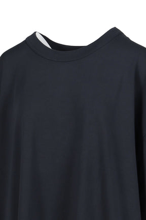 SLIP SKIRT TALL TEE KNIT / BLK