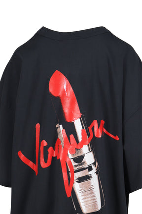 SLIP SKIRT TALL TEE KNIT / BLK