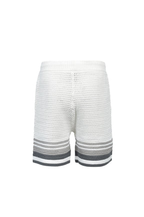 CROCHET SHORTS / WHT GRY