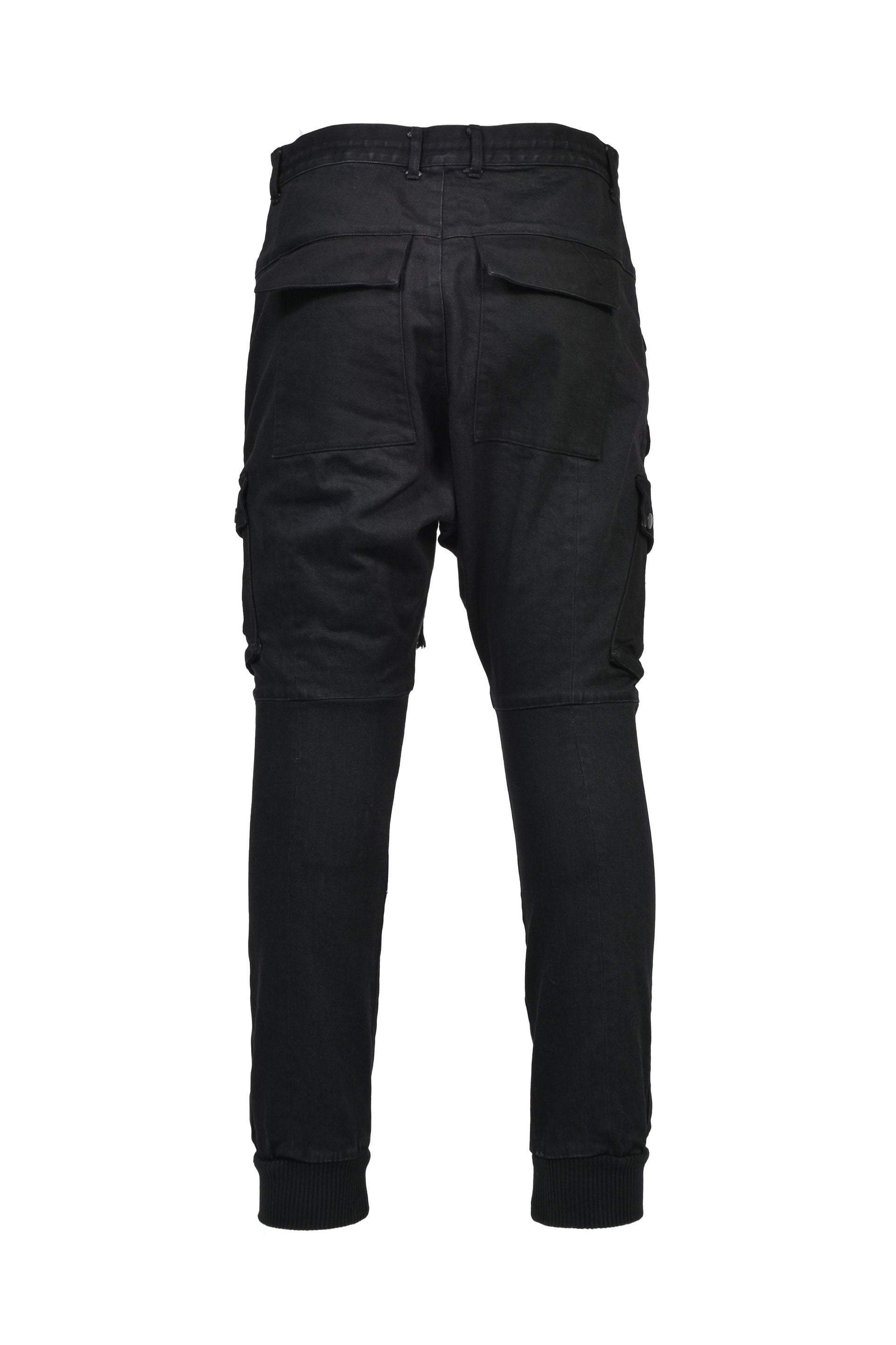 ADJUST CARGO JOG DENIM / BLK