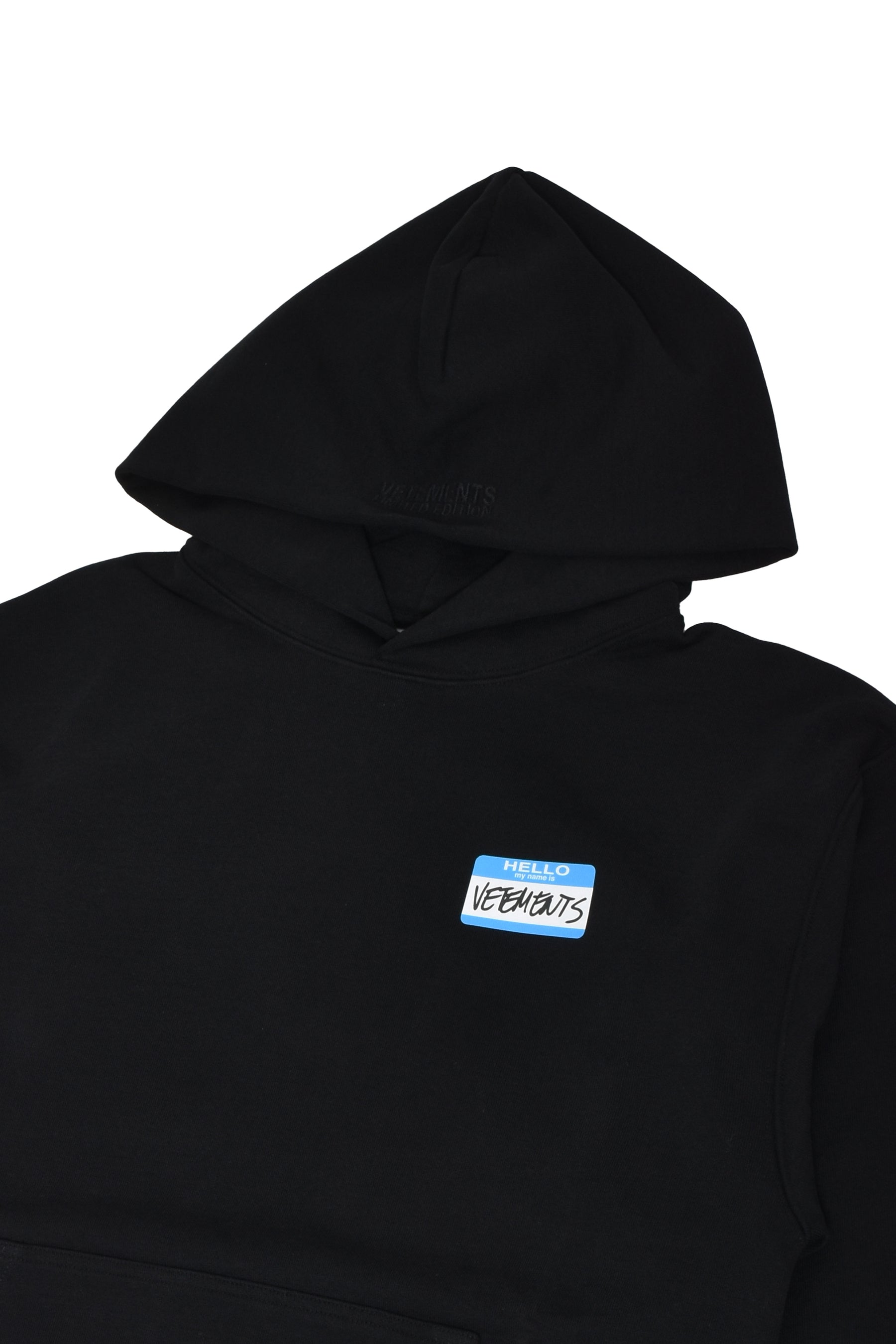 KIDS MY NAME IS VETEMENTS HOODIE / BLK