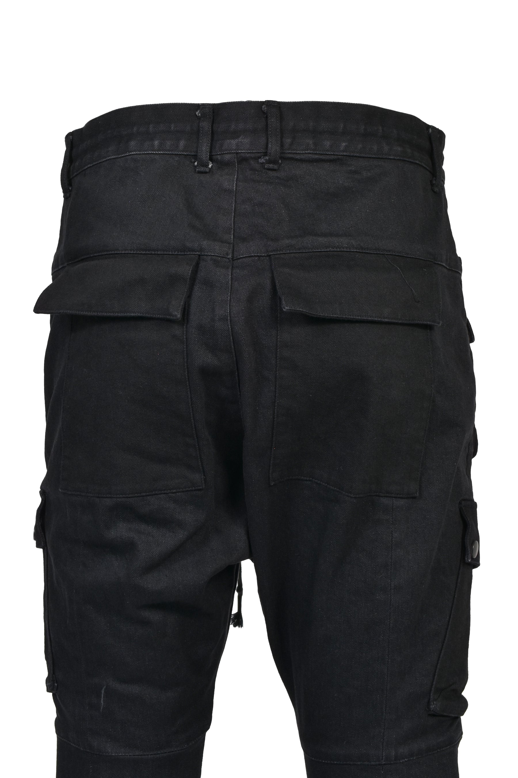 ADJUST CARGO JOG DENIM / BLK