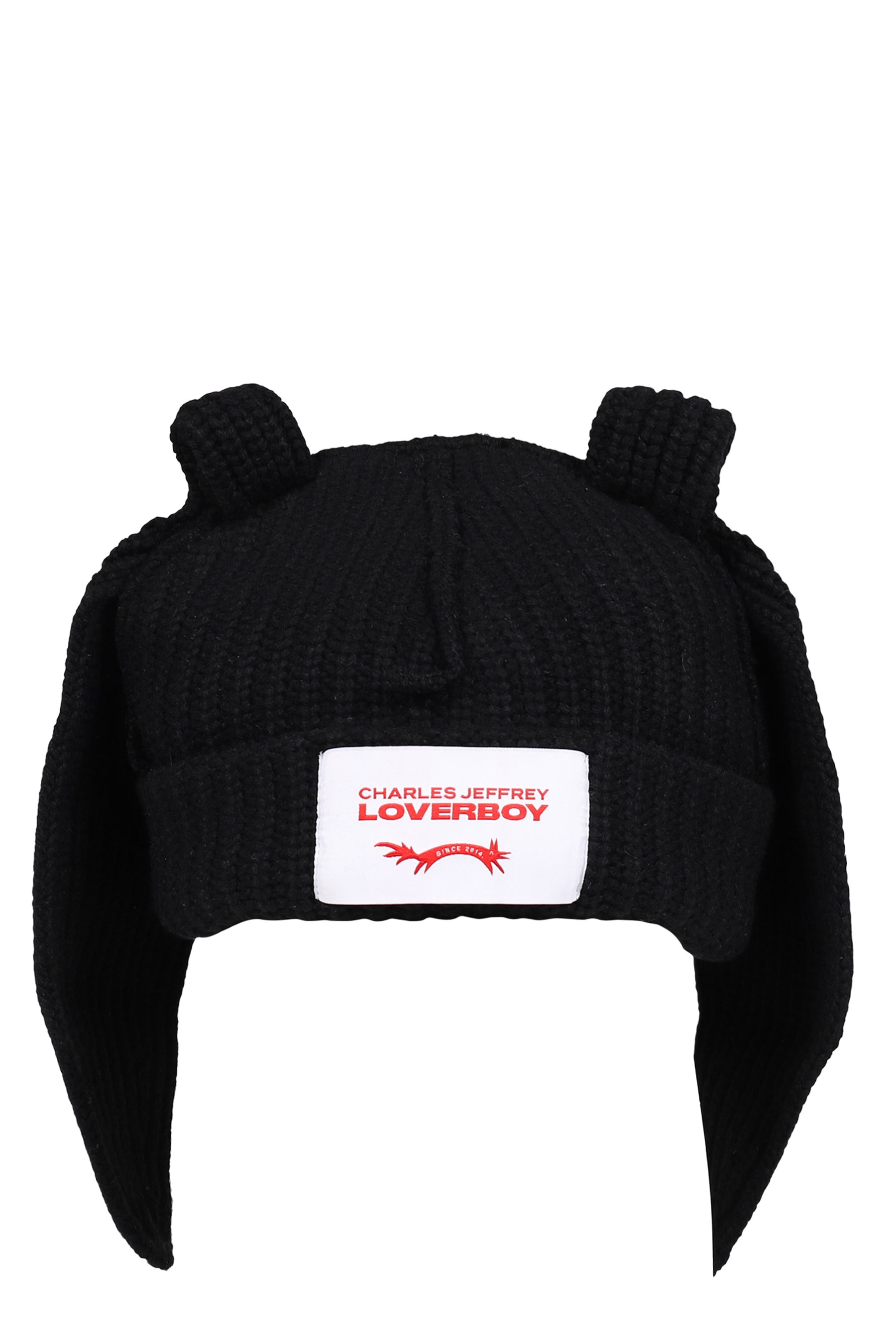 CHUNKY RABBIT BEANIE / BLK