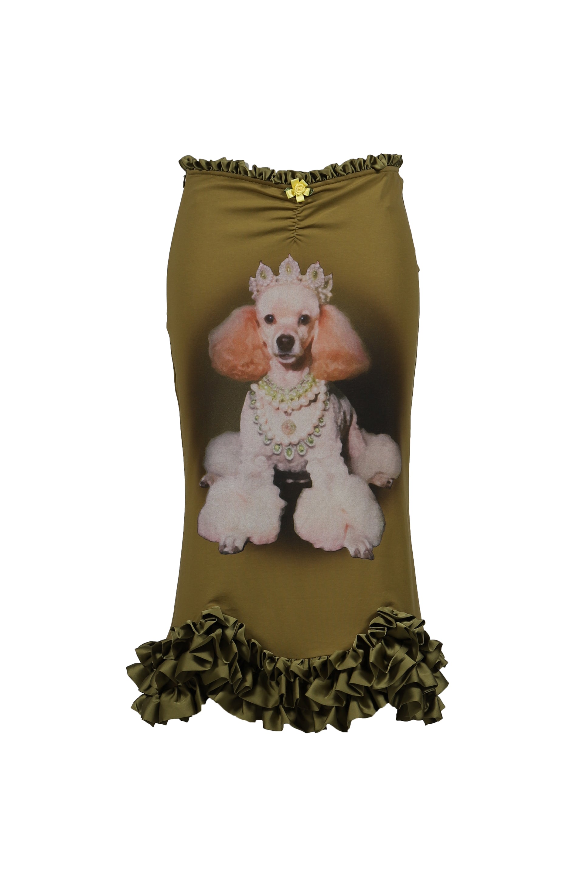 GREEN GEMSTONE POODLE MERMAID SKIRT / GRN