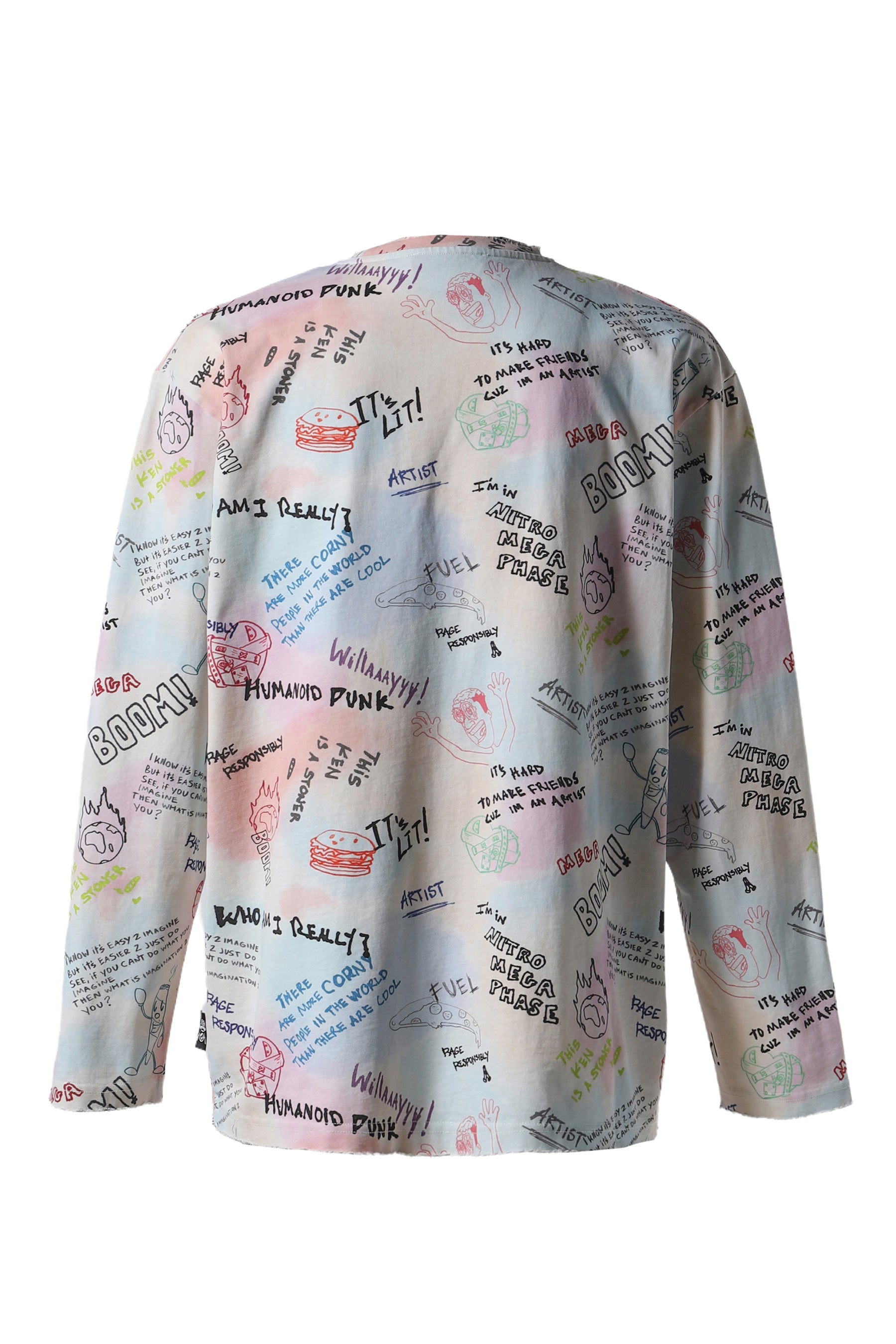 CUDI’S COLORS & SKETCHES LS T-SHIRT / CUDI'S COLORS & SKETCHES