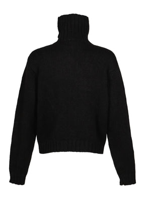 UNISEX CREST SWEATER KNIT / BLK