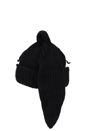CHUNKY RABBIT BEANIE / BLK
