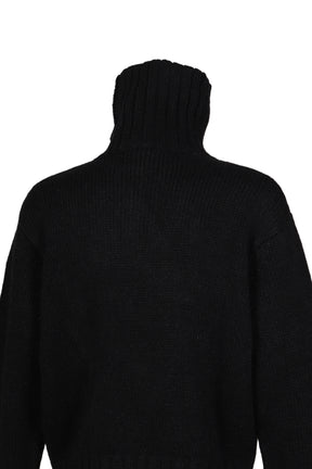 UNISEX CREST SWEATER KNIT / BLK