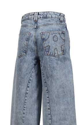 AVAVAV PLEATED JEANS BLUE / BLU