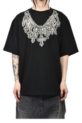 CROSS NECKLACE T-SHIRT / BLK