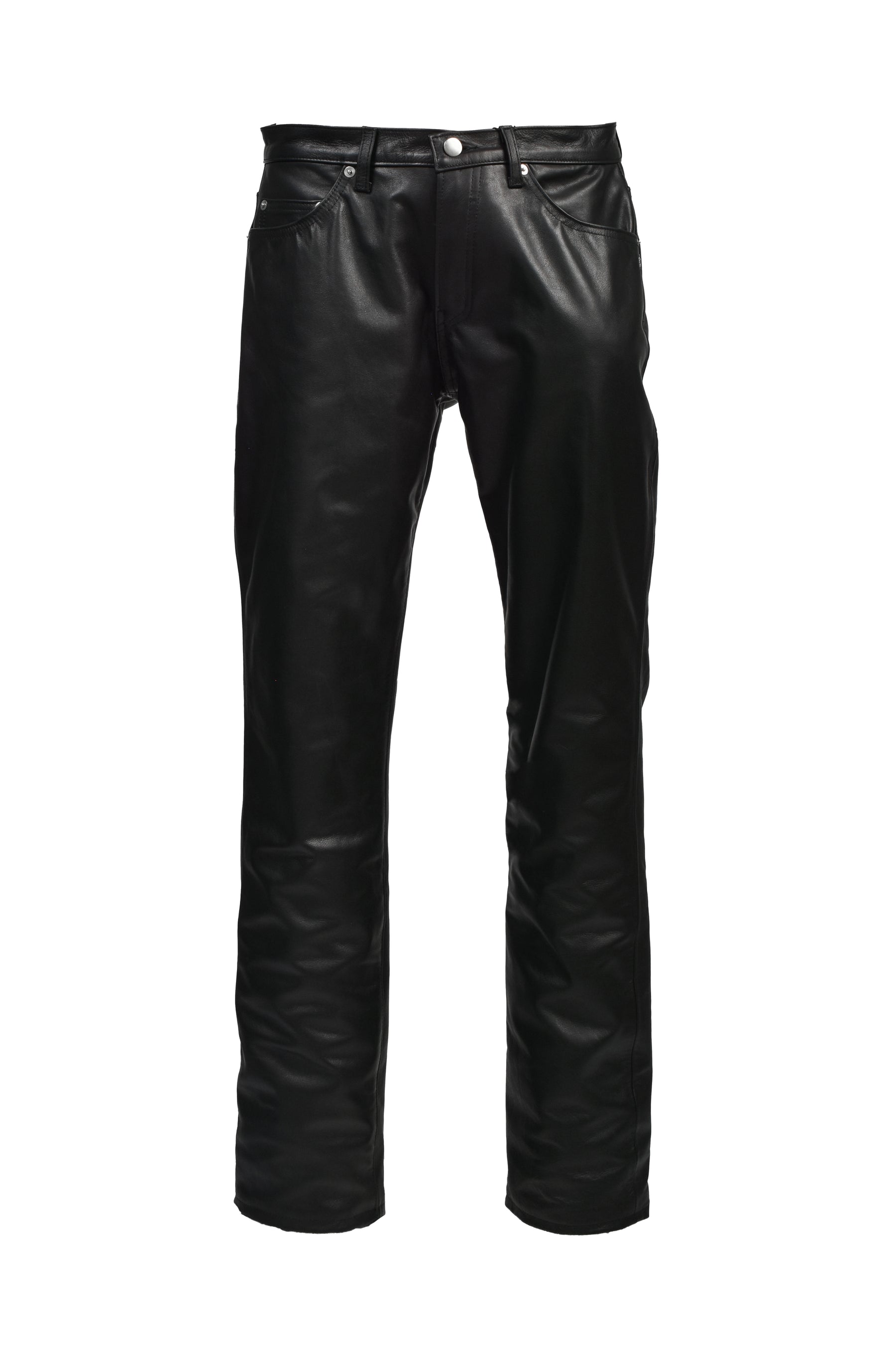 LEATHER PANTS / BLK