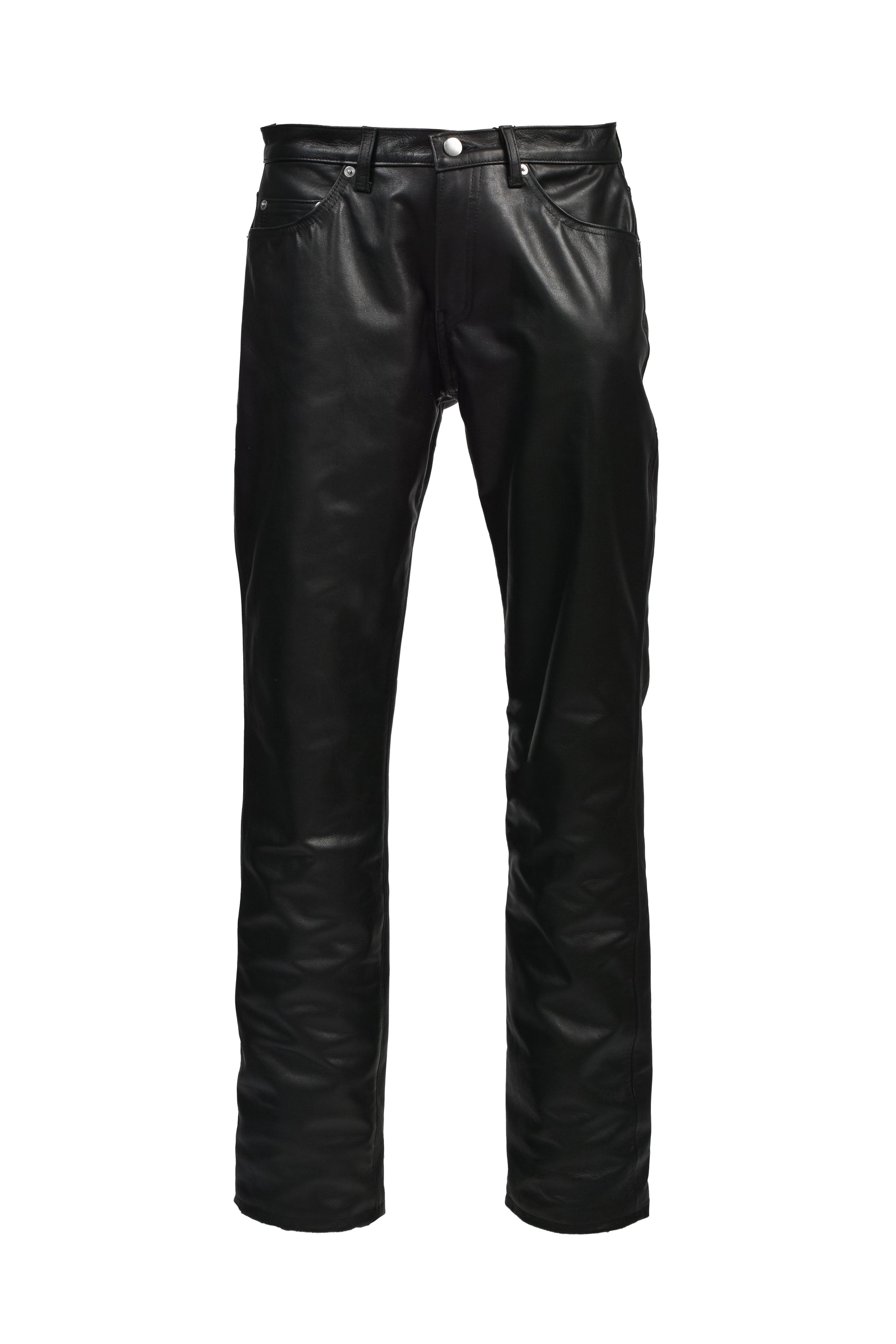 LEATHER PANTS / BLK