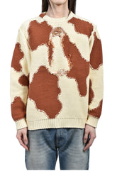 doublet ACTING COW KNIT PULLOVER / WHT