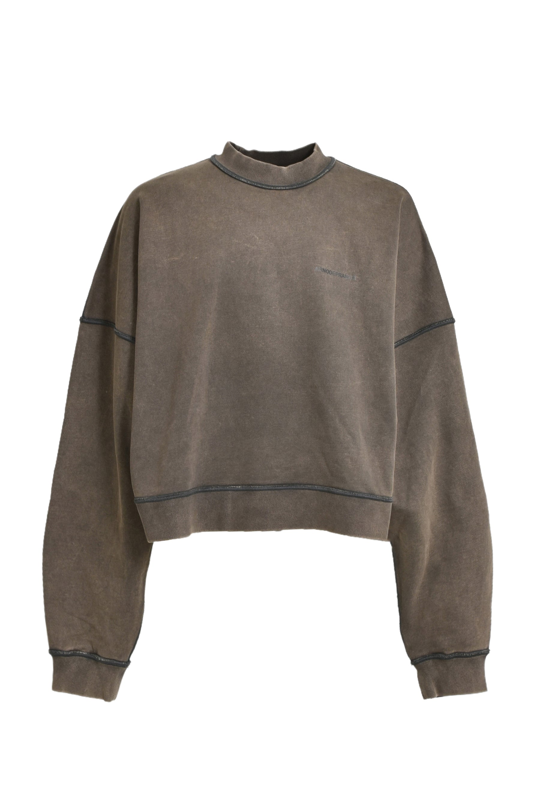 CREWNECK SWEATER / WASH BLK