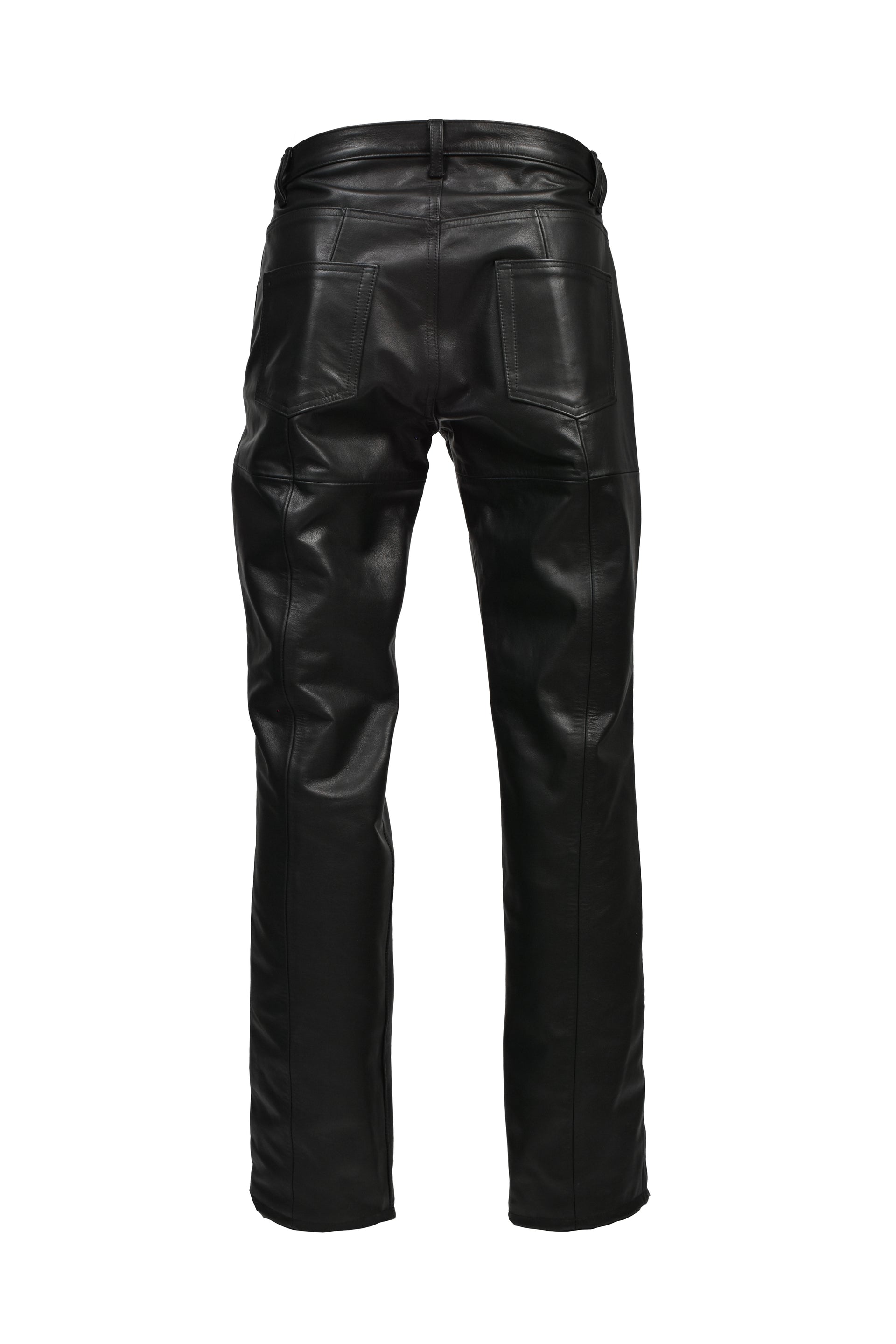 LEATHER PANTS / BLK