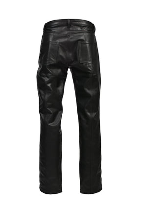 LEATHER PANTS / BLK