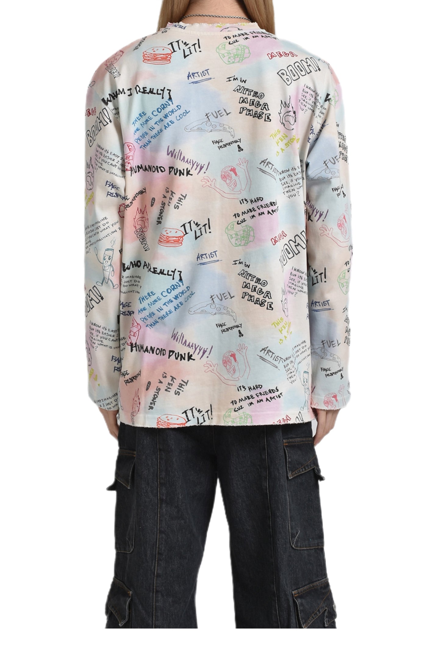 CUDI’S COLORS & SKETCHES LS T-SHIRT / CUDI'S COLORS & SKETCHES