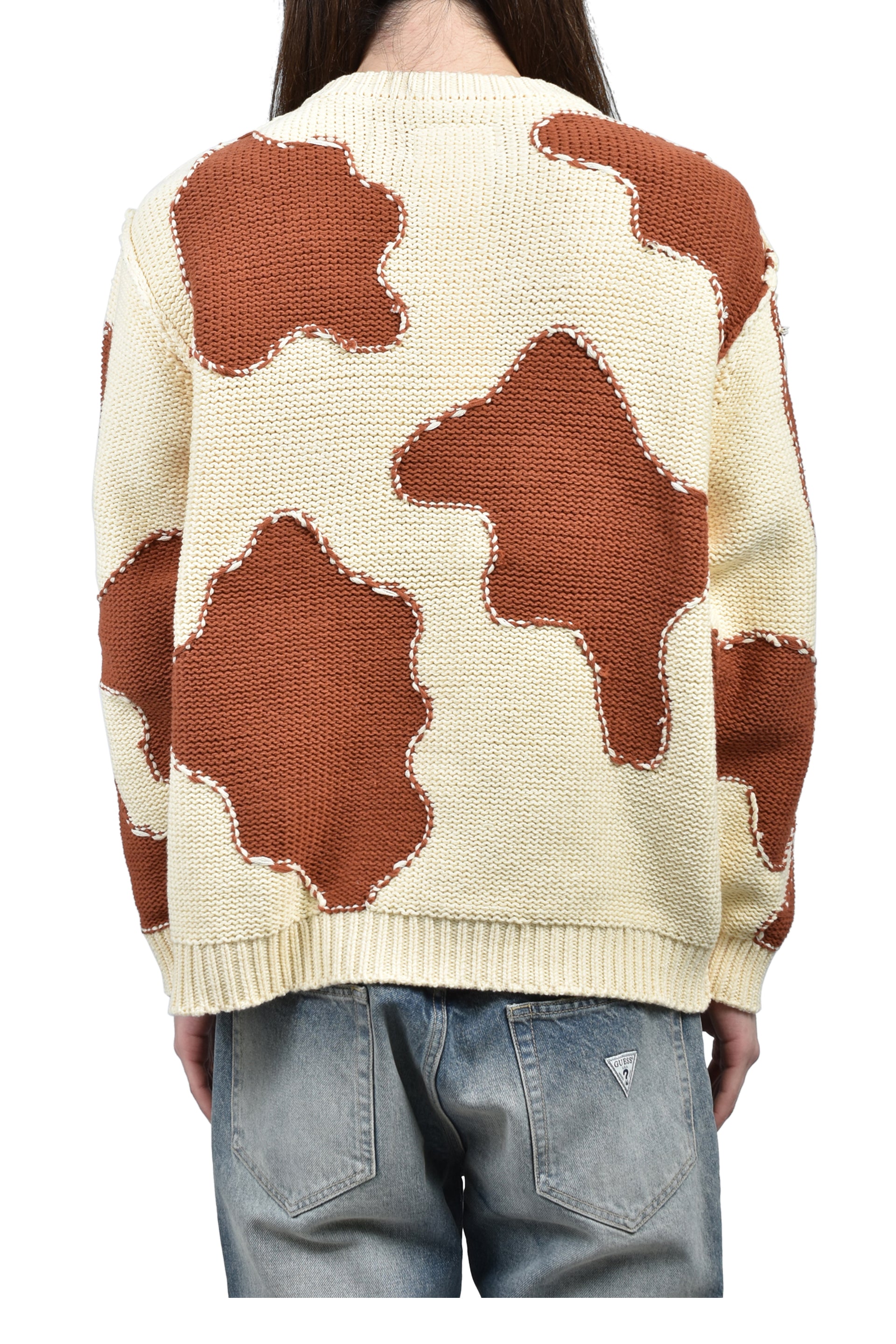 ACTING COW KNIT PULLOVER / WHT