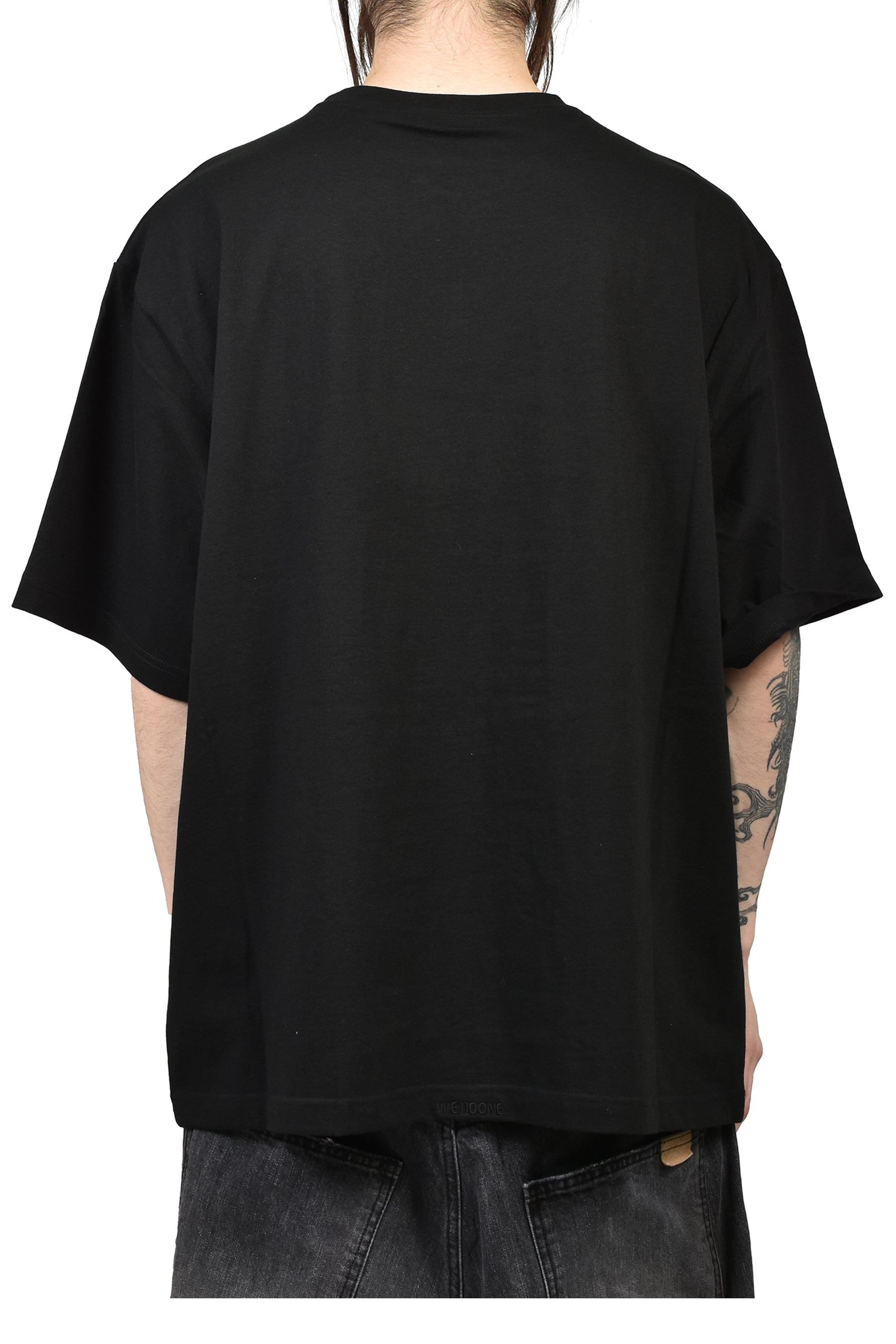 CROSS NECKLACE T-SHIRT / BLK