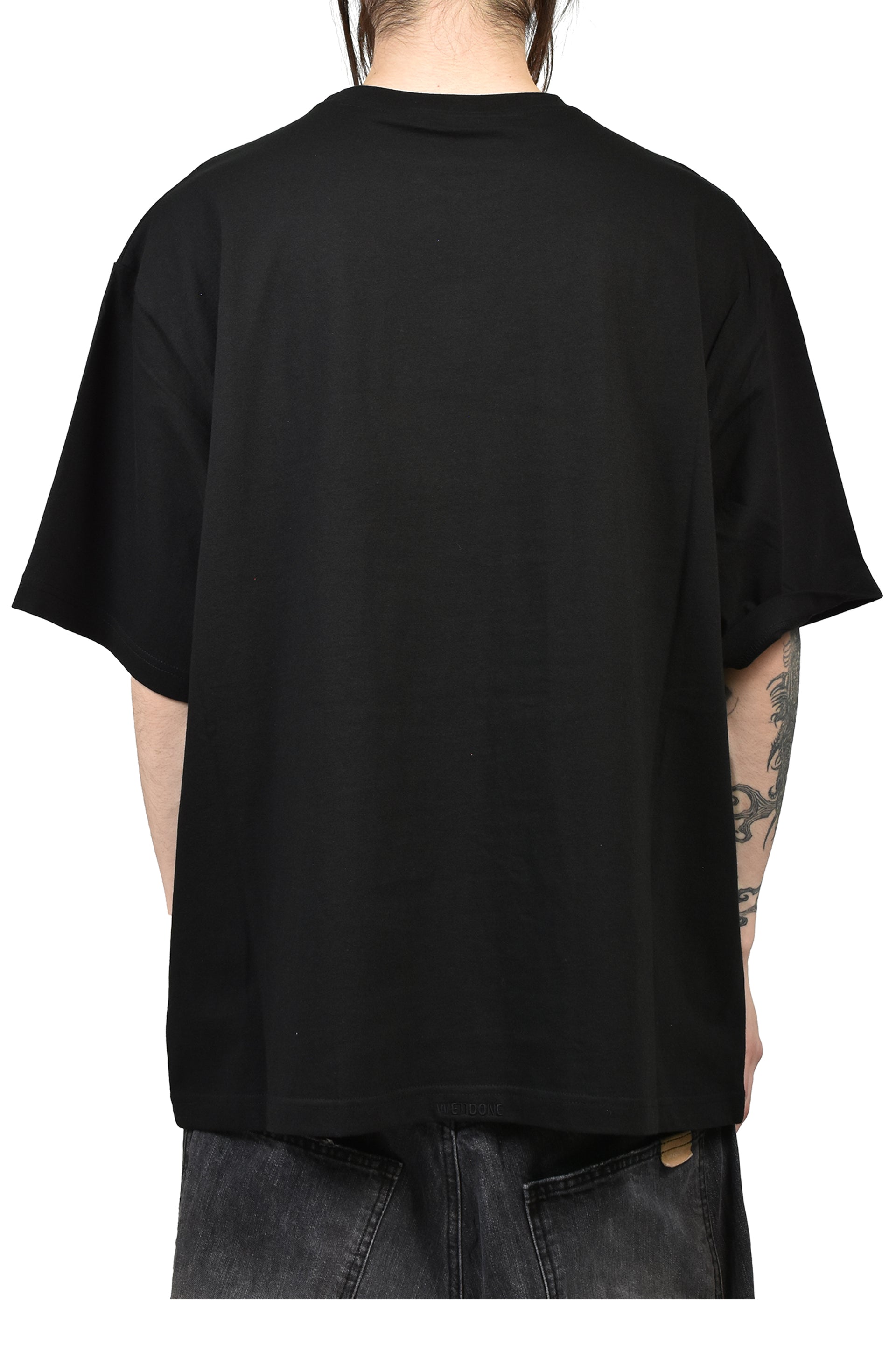 CROSS NECKLACE T-SHIRT / BLK
