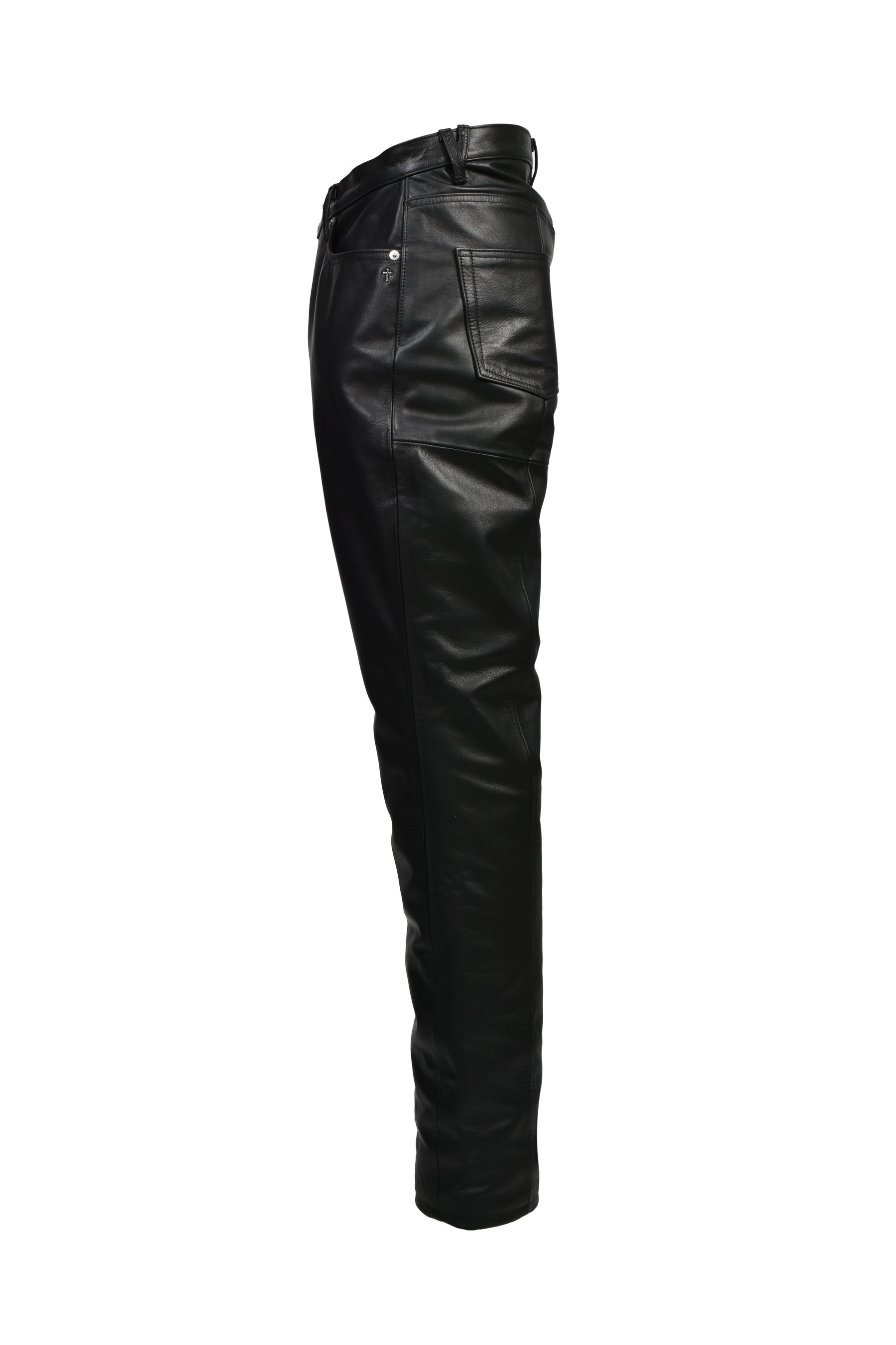 LEATHER PANTS / BLK