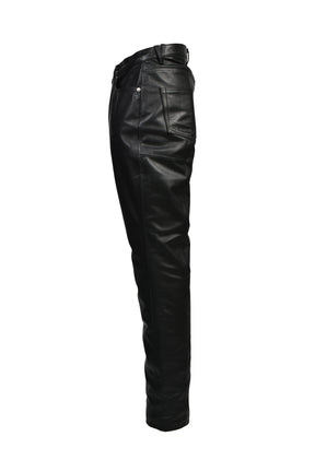 LEATHER PANTS / BLK