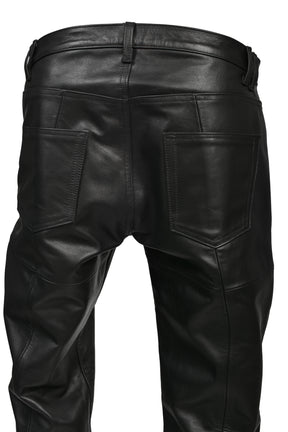 LEATHER PANTS / BLK